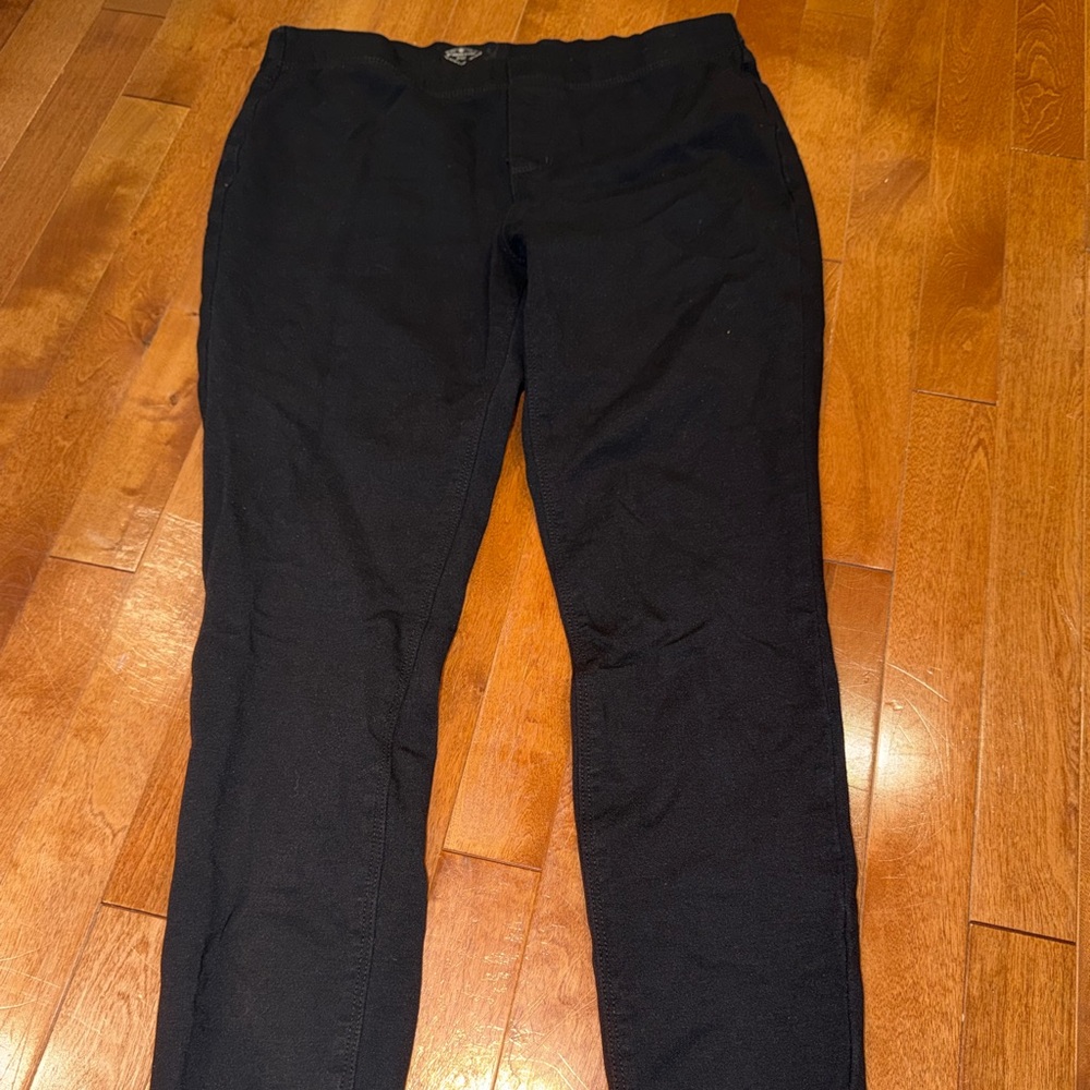Black Straight-Leg Pants